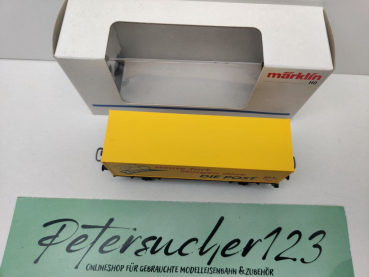 Märklin H0 AC 4481.330 Containerwagen "Die Post PTT" Lgs579 / Privat / OVP weiß