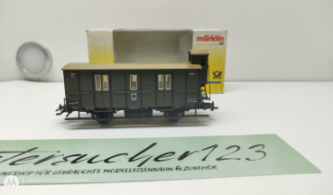 Märklin H0 AC 4500 60-01 Post-Gepäckwagen m Bremserhaus /Jubiläumsm. 500 Jahre Post / K.P.E.V. / OVP