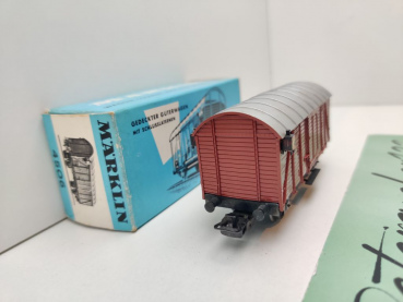 Märklin H0 AC 4506 Ged. Güterwagen Gm 39 / DB / OVP hellblau