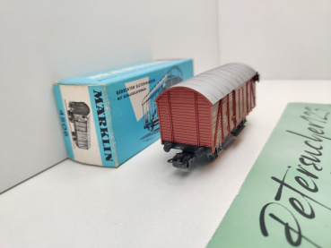 Märklin H0 AC 4506 Ged. Güterwagen Gm 39 / DB / OVP hellblau