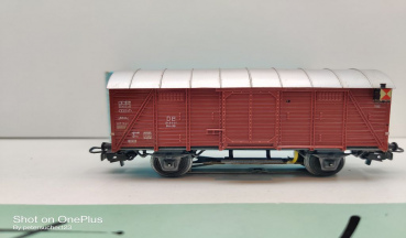 Märklin H0 AC 4506 Ged. Güterwagen / bel. Schlusslaternen / Gm 39 / DB / OVP hellblau