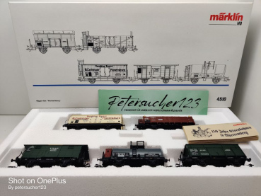 Märklin H0 AC 4510 Wagen-Set "Württemberg" / NEM / K.W.St.E. / OVP weiß