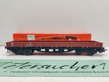 Märklin H0 AC 4514 Niederbordwagen / Rklmm-tu / DB / OVP rot
