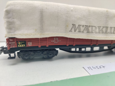 Märklin H0 AC 4517 Niederbordwagen m Plane "Märklin" OOt / DB