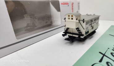 Märklin H0 AC 45250-03 Bierwagen "Eberlbräu" aus Set / K.Bay.Sts.B. / OVP weiß
