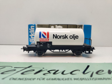 Märklin H0 AC 4560 Kesselwagen "Norsk olje" / Uh / NSB / OVP blau