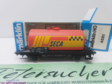 Märklin H0 AC 4561 Kesselwagen "SECA" / Kessel Orange / Antwerpen / OVP blau