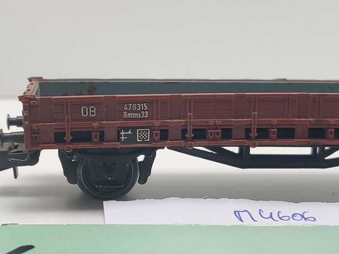 Märklin H0 AC 4606 Rungenwagen ohne Rungen Rmms33 / DB