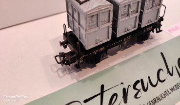 Märklin H0 AC 4614 Behältertragwagen m Brmshs "von Haus zu Haus" / DB