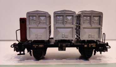 Märklin H0 AC 4614 Behältertragwagen m Brmshs "von Haus zu Haus" / DB