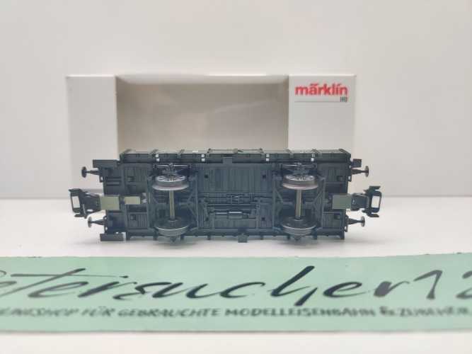 Märklin H0 AC 46157 Niederbordwagen Bremserhaus / NEM / K.Bay.Sts.B. / OVP weiß