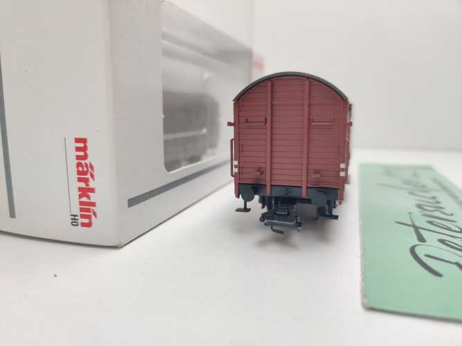 Märklin H0 46163 gedeckter Güterwagen Gbkl238 / NEM / DB / OVP