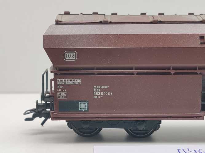 Märklin H0 AC 4626 Selbstentladewagen m Klappdeckeldach Tad-u961 / NEM / DB
