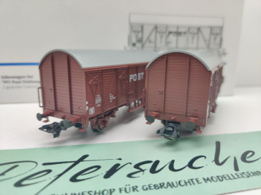 Märklin H0 AC 46271 Wagen-Set "PTT-Post-Triebwagen" Gs / NEM / NS / OVP weiß