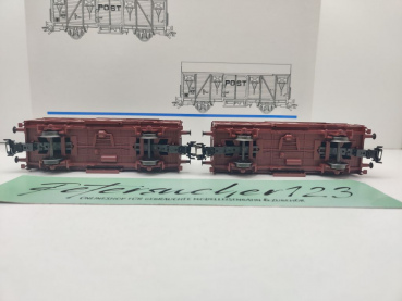 Märklin H0 AC 46271 Wagen-Set "PTT-Post-Triebwagen" Gs / NEM / NS / OVP weiß