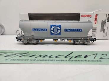 Märklin H0 AC 46341-01 Großraum-Getreidesilowagen (Typ Cerealier) / französischen Privatgesellschaft „GROUPE SOUFFLET“ / SNCF / OVP