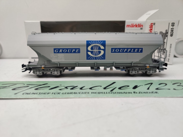 Märklin H0 AC 46341-03 Großraum-Getreidesilowagen (Typ Cerealier) / französischen Privatgesellschaft „GROUPE SOUFFLET“ / SNCF / OVP