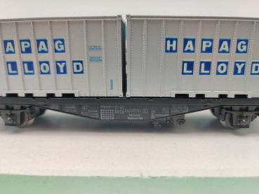 Märklin H0 AC 4659 Containerwagen "Hapag-Lloyd" / Lgjs598 / DB / OVP hblau