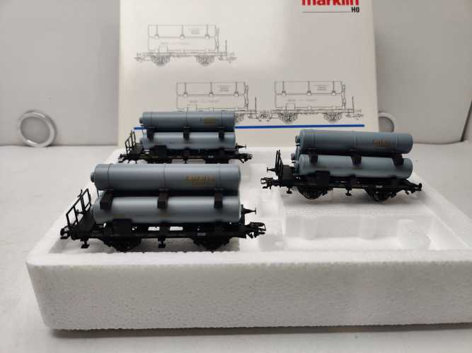 Märklin H0 AC 46600 / 3-teilige Spezial-Wagenset „Gaswagen“ / OVP