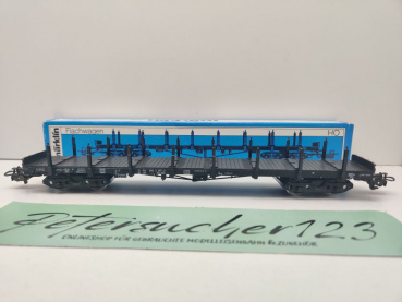 Märklin H0 AC 4663 Tragwagen mit Klapprungen Rs680 / DB / OVP blau