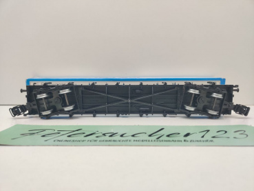 Märklin H0 AC 4663 Tragwagen mit Klapprungen Rs680 / DB / OVP blau