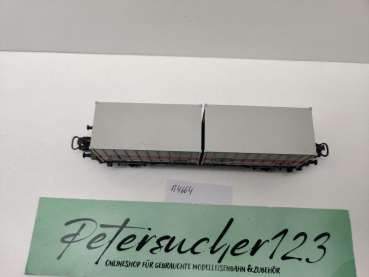 Märklin H0 AC 4664 Containerwagen "DB" Lgjs598 / 2x 20' Container / DB