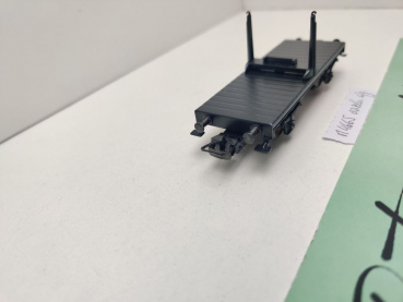 Märklin H0 AC 4665 einzelner Drehschemelwagen schwarz ohne Sicherungskette