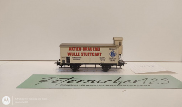 Märklin H0 AC 4678 Flachdachwagen m. Brmshs "Aktien-Brauerei Wulle" / K.W.St.E.