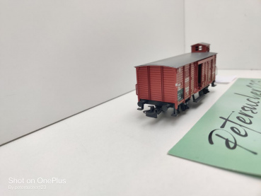 Märklin H0 AC 4695 Flachdach Güterwagen m Bremserhaus / G / DRG