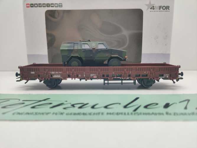 Märklin H0 46952 4MFOR Panzerwagen-Transport mit "Dingo" Kbs443 / NEM / DB / OVP