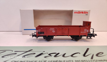 Märklin H0 AC 4696 offener Güterwagen m Brmshs / O / DRG / EVP weiß