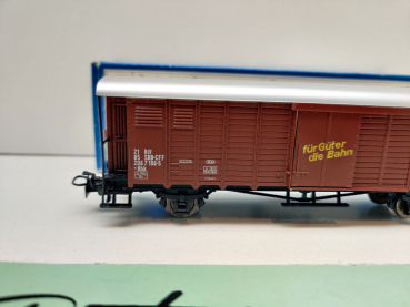 Märklin H0 AC 4698 ged. Güterwagen Bremserhaus / Hhk / SBB / OVP blau
