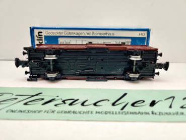 Märklin H0 AC 4698 ged. Güterwagen Bremserhaus / Hhk / SBB / OVP blau