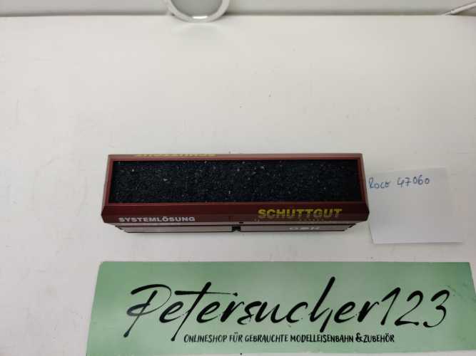 Roco H0 AC 47060 / vierachsiger Großraum-Selbstentladewagen /  Bauart Falns 159 / NEM / DB