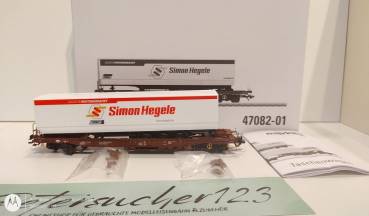 Märklin H0 AC 47082 Taschenwagen-Set "Simon Hegele" / NEM / DB / OVP weiß