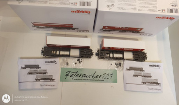 Märklin H0 AC 47115 Taschenwagen-Set "Schöni + Planzer" / NEM / OVP weiß