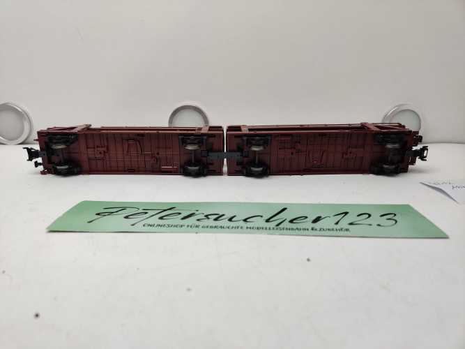 Märklin H0 AC 4712 Doppel-Autotransportwagen der Bauart Laaeks 553 / NEM / DB