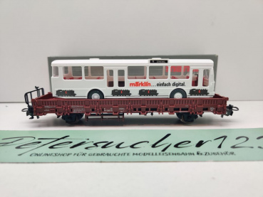 Märklin H0 AC 4714 Rungenwagen & Stadtbus "Märklin digital" / Kbs433 / OVP grau