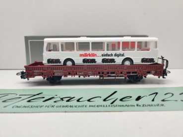 Märklin H0 AC 4714 Rungenwagen & Stadtbus "Märklin digital" / Kbs433 / OVP grau