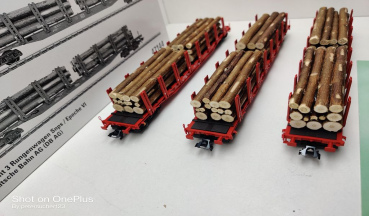 Märklin H0 AC 47144 Rungenwagen-Set / Snps 719 / NEM / DB / OVP weiß