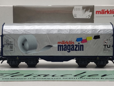 Märklin H0 AC 47201 Schiebeplanenwagen "Magazin JW'01" Shimmns-tu / NEM / MB / OVP