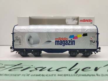Märklin H0 AC 47201 Schiebeplanenwagen "Magazin JW'01" Shimmns-tu / NEM / MB / OVP