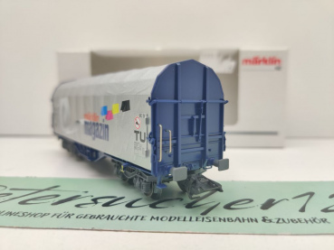 Märklin H0 AC 47201 Schiebeplanenwagen "Magazin JW'01" Shimmns-tu / NEM / MB / OVP