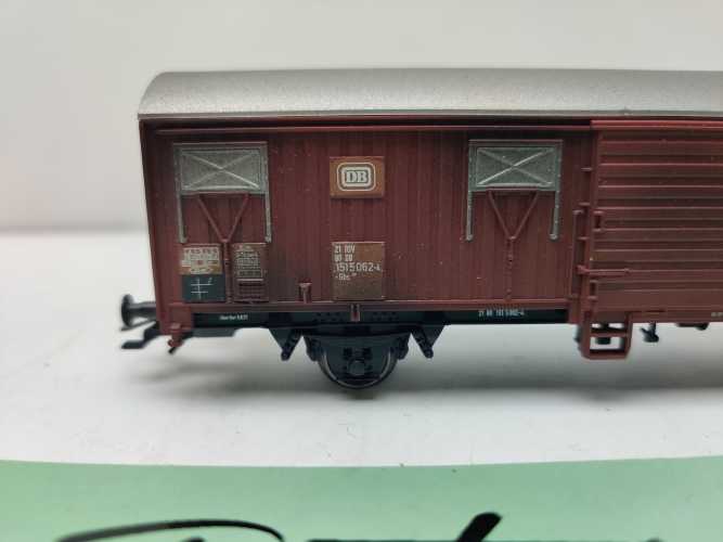 Märklin H0 AC 00779-17 Spundwandwagen Bauart Gbs256 aus Display / NEM / DB