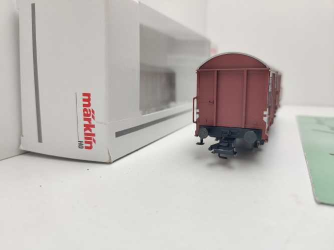 Märklin H0 47329 gedeckter Güterwagen 529-2 Gbs 254 / NEM / DB / OVP