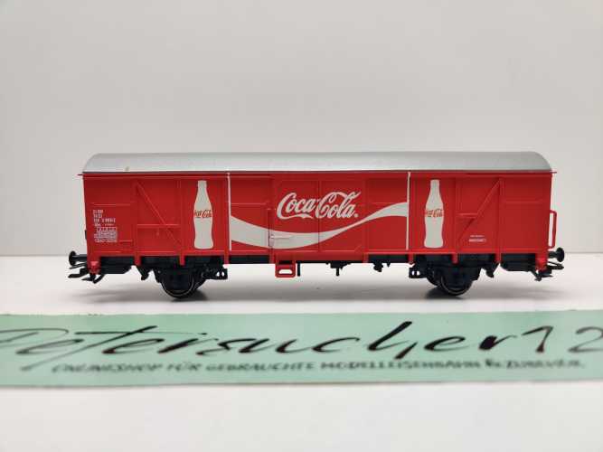 Märklin H0 AC 47366 gedeckter Güterwagen "Coca Cola®" Gbs / NEM / SJ / OVP
