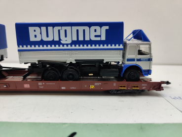 Märklin H0 AC 4740 / 4983135-2  "Rollende Landstr." / Saadkms 690 / DB / LKW Burgmer