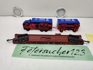Märklin H0 AC 4740 / 498 3 182-4  "Rollende Landstr." / Saadkms 690 / DB / LKW PAUW