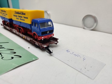 Märklin H0 AC 4740 / 498 3 182-4  "Rollende Landstr." / Saadkms 690 / DB / LKW  Rudolph