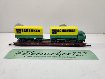 Märklin H0 AC 4740 / 498 3 182-4  "Rollende Landstr." / Saadkms 690 / DB / LKW Schenker
